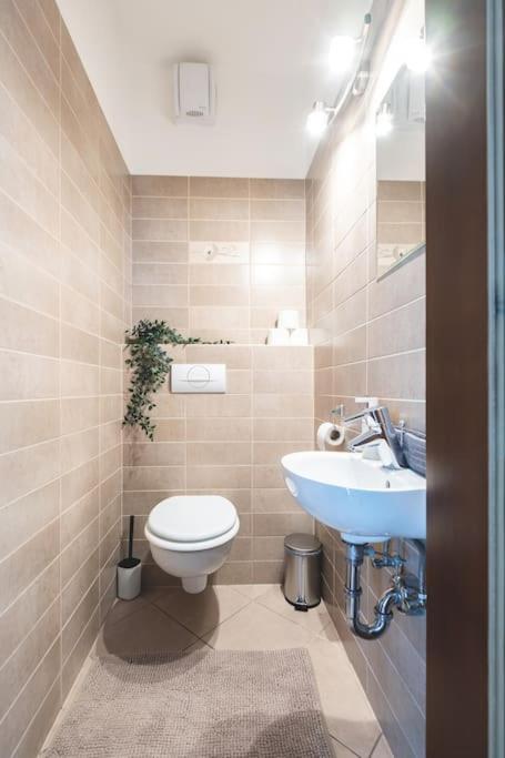 Bright Downtown Balcony Retreat Apartment Budapesta Exterior foto